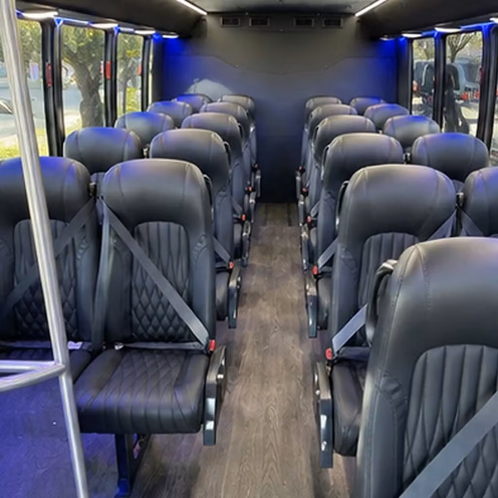 28 passenger minibus interior