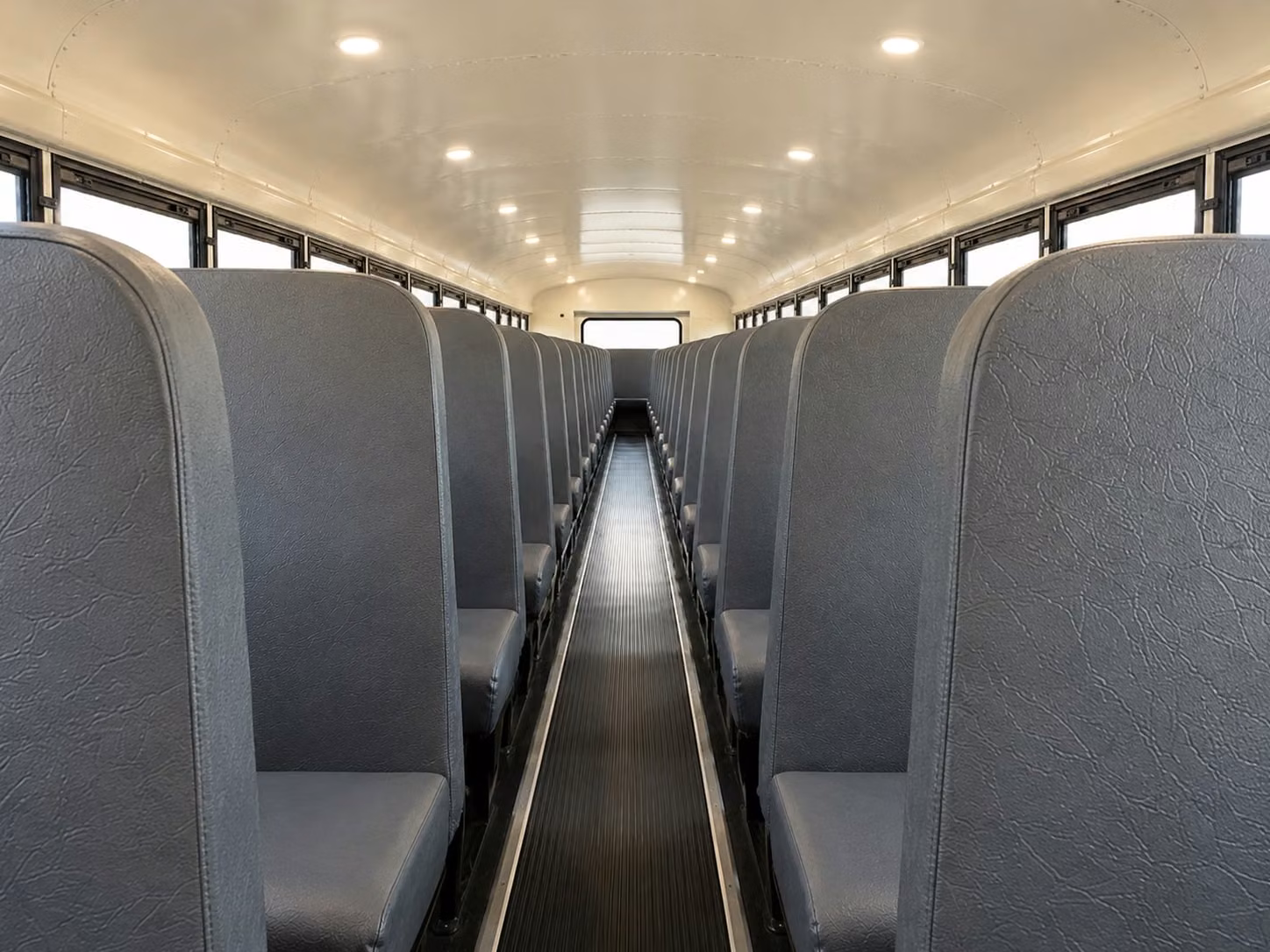 school bus inside